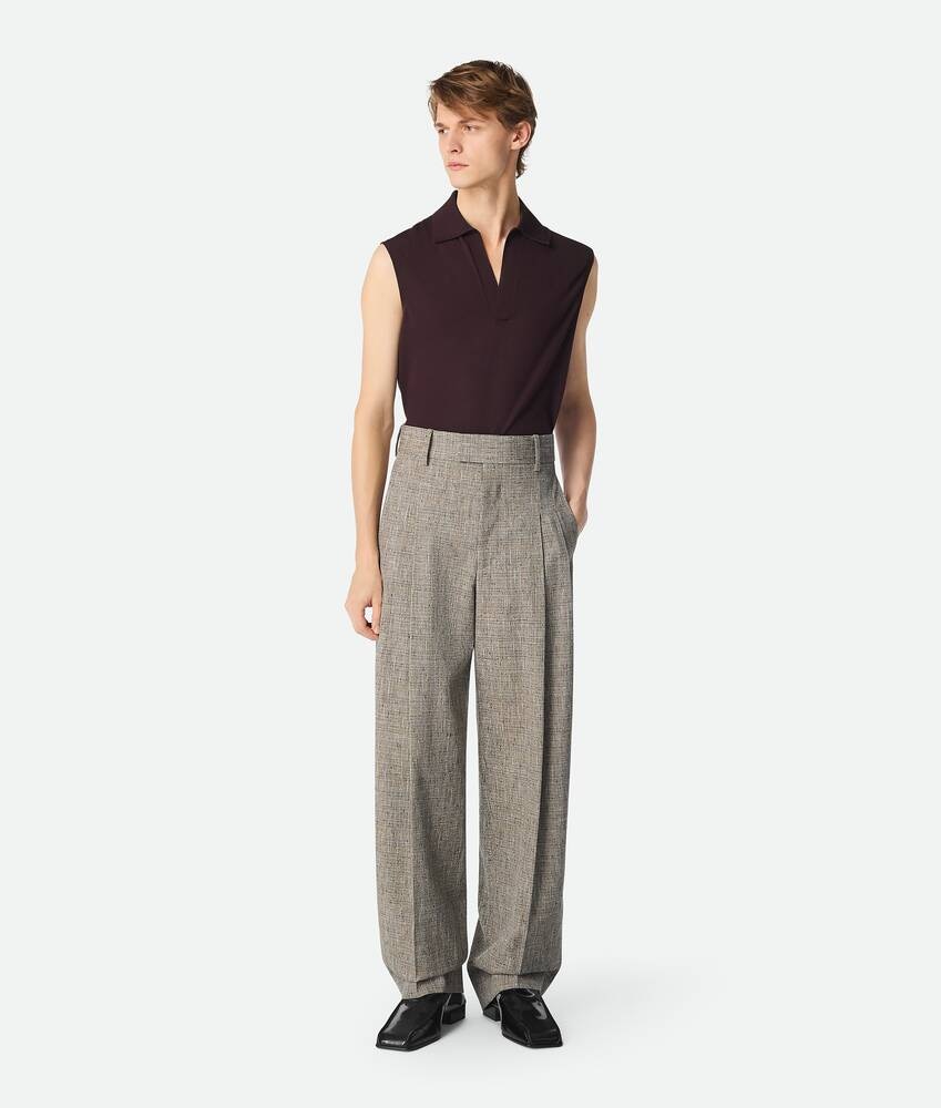 Bottega Veneta Pantalones rectos de viscosa con motas de color