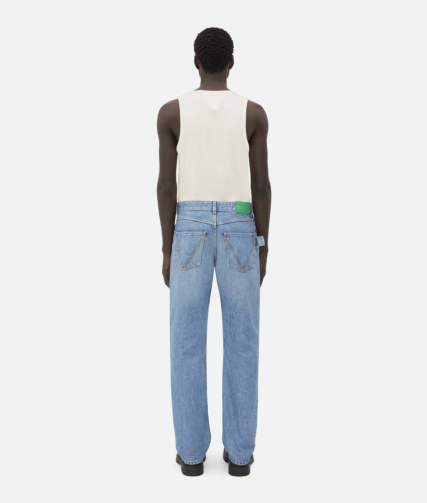 Bottega Veneta Pantalones Rectos Vintage Indigo Denim