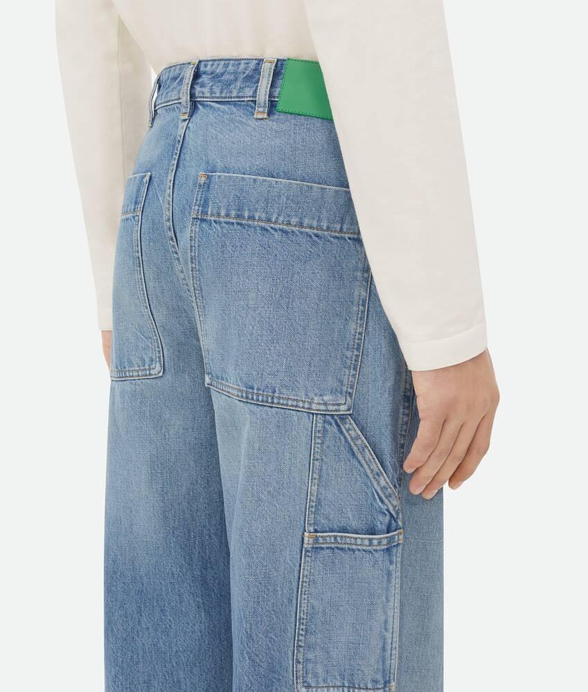 Bottega Veneta Pantalones Vintage Indigo Cargo Denim