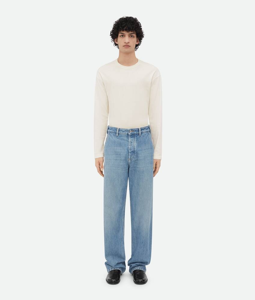 Bottega Veneta Pantalones Vintage Indigo Cargo Denim
