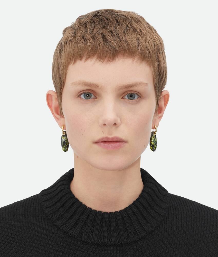 Bottega Veneta Pendientes Ellipse Pequeños De Cerámica