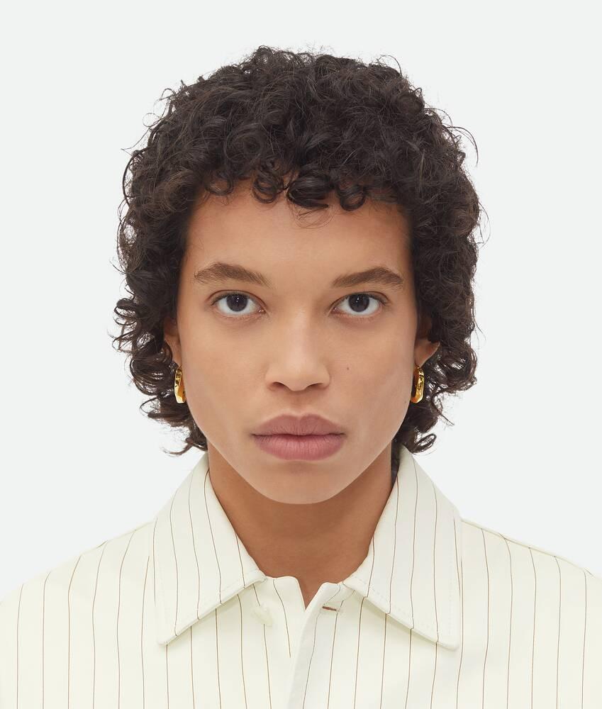 Bottega Veneta Pendientes Hoop Twist Triangle Pequeños