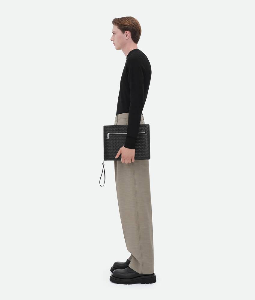 Bottega Veneta Portadocumentos Intrecciato Con Muñequera