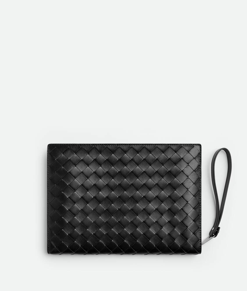 Bottega Veneta Portadocumentos Intrecciato Pequeño Con Muñequera