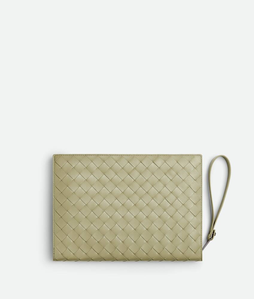 Bottega Veneta Portadocumentos Intrecciato Pequeño Con Muñequera