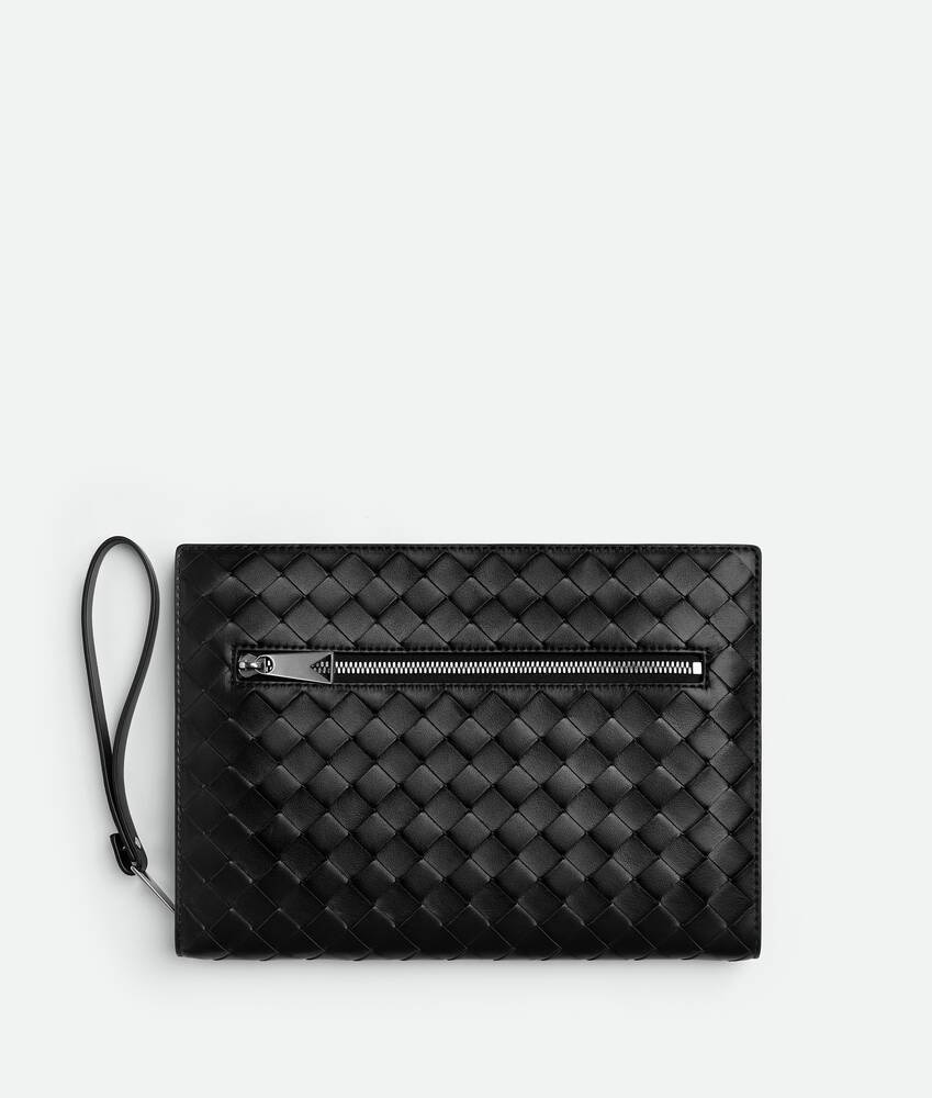 Bottega Veneta Portadocumentos Intrecciato pequeño con muñequera