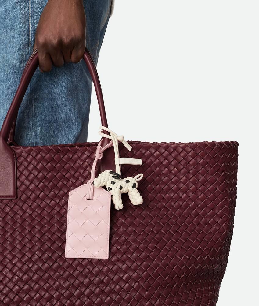 Bottega Veneta Portaetiquetas De Equipaje Intrecciato Con Correa