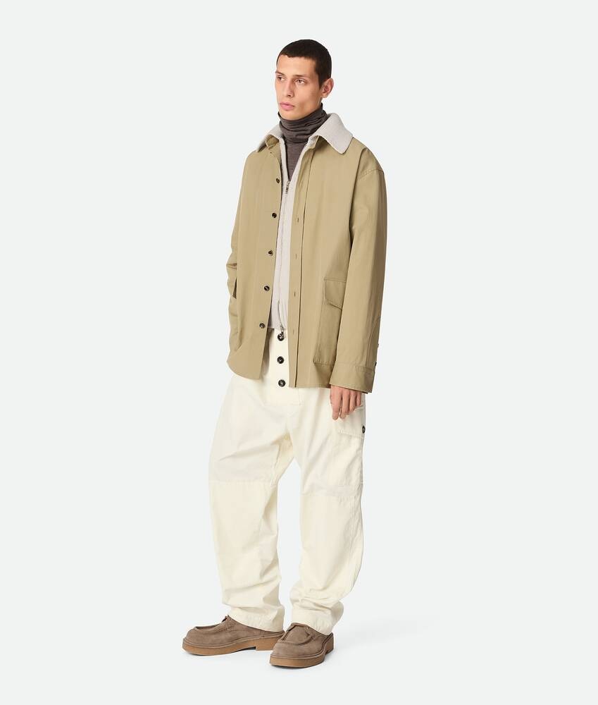 Bottega Veneta Sobrecamisa De Sarga De Algodón Ligero