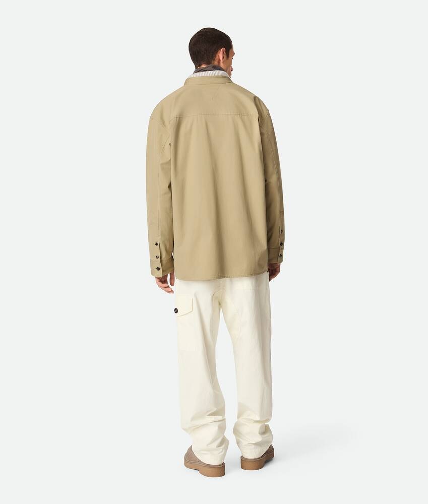 Bottega Veneta Sobrecamisa De Sarga De Algodón Ligero