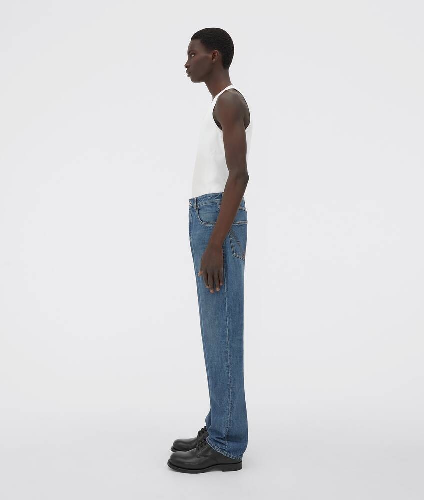 Bottega Veneta Vaqueros Rectos De Denim Original Medium Wash