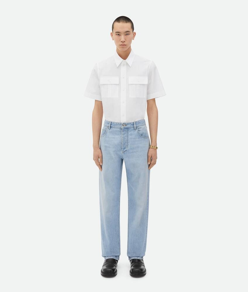 Bottega Veneta Vaqueros Rectos Ligeramente Desteñidos