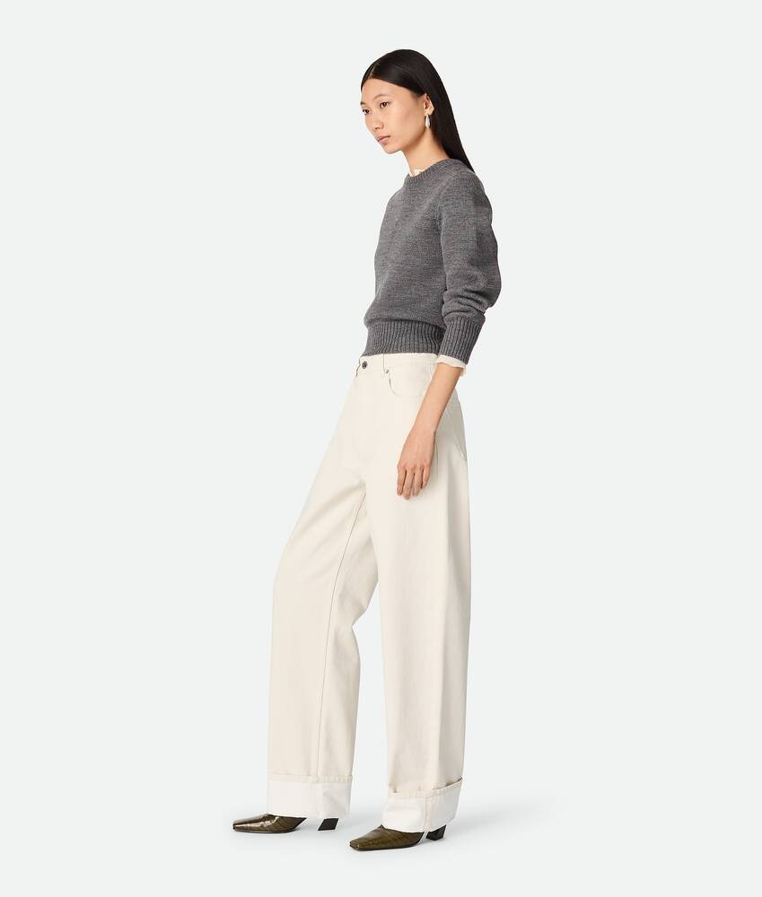 Bottega Veneta Vaqueros Teñidos Con Dobladillo Vuelto