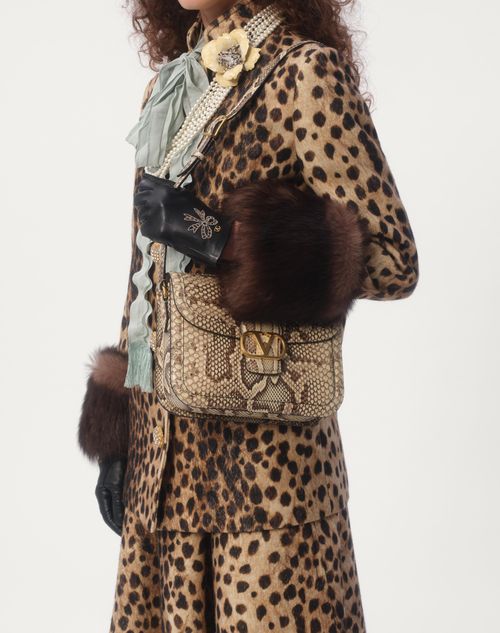Valentino ABRIGO DE PAÑO DE LANA ESTAMPADO CON MANCHAS DE JAGUAR