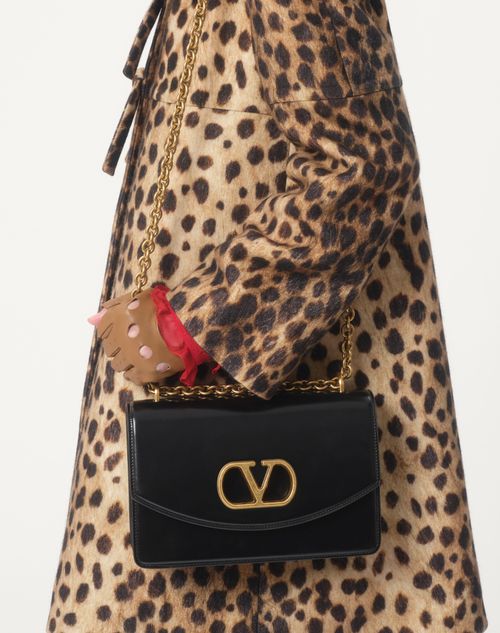 Valentino ABRIGO DE PAÑO DE LANA ESTAMPADO CON MANCHAS DE JAGUAR