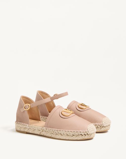 Valentino BAILARINA VLOGO SIGNATURE EN CUERO DE BECERRO GRANEADO DE 25 MM