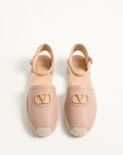 Valentino BAILARINA VLOGO SIGNATURE EN CUERO DE BECERRO GRANEADO DE 25 MM