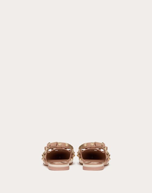 Valentino BALLERINAS ROCKSTUD DE CHAROL CON MOÑO Y CORREAS TRASERAS