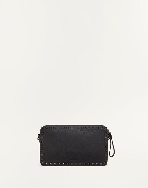 Valentino Bandolera Rockstud De Cuero Graneado De Becerro