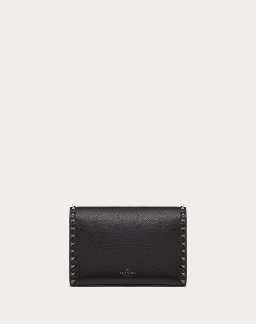 Valentino BANDOLERA ROCKSTUD PEQUEÑA DE CUERO GRANEADO DE BECERRO