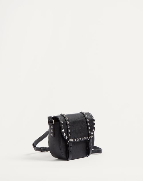 Valentino BANDOLERA ROCKSTUD PEQUEÑA DE CUERO GRANEADO DE BECERRO
