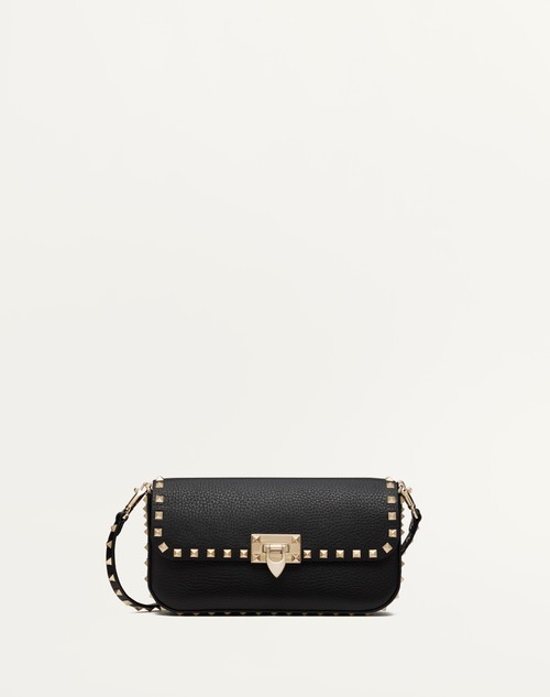 Valentino BOLSO BANDOLERA VALENTINO GARAVANI ROCKSTUD DE CUERO DE BECERRO GRANEADO