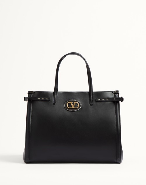 Valentino BOLSO DE COMPRAS MEDIANO VALENTINO GARAVANI ANTIBES DE CUERO DE BECERRO