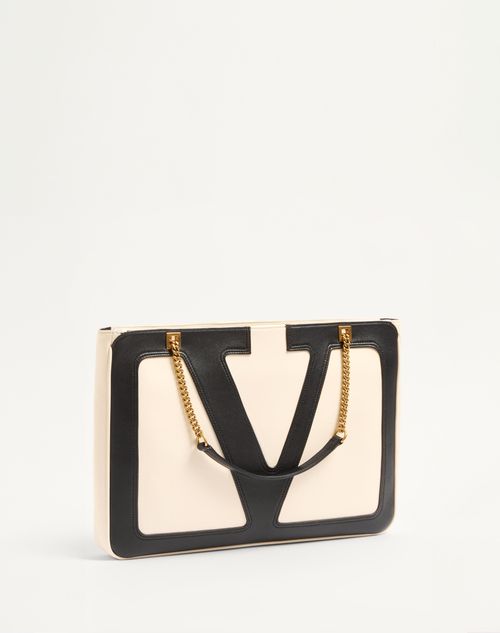 Valentino BOLSO DE COMPRAS MEDIANO VALENTINO GARAVANI VIVA SUPERSTAR DE CUERO NAPA