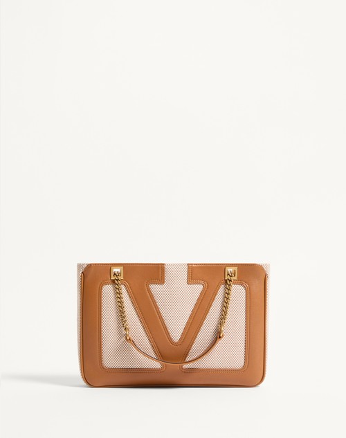 Valentino BOLSO DE COMPRAS PEQUEÑO VALENTINO GARAVANI VIVA SUPERSTAR DE LONA