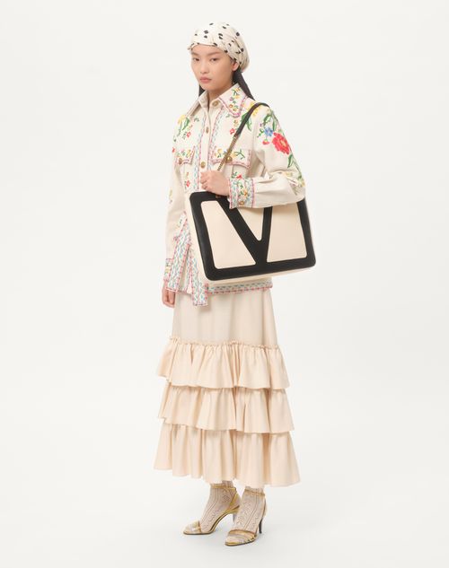 Valentino BOLSO DE COMPRAS VALENTINO GARAVANI VIVA SUPERSTAR DE CUERO NAPA