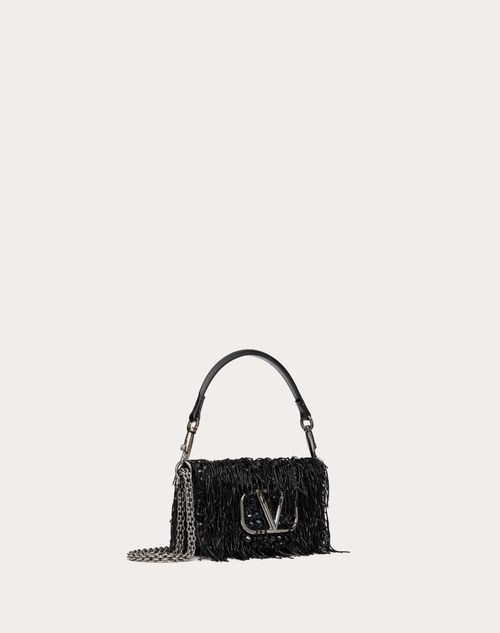 Valentino BOLSO DE HOMBRO PEQUEÑO VALENTINO GARAVANI LOCÒ BORDADO
