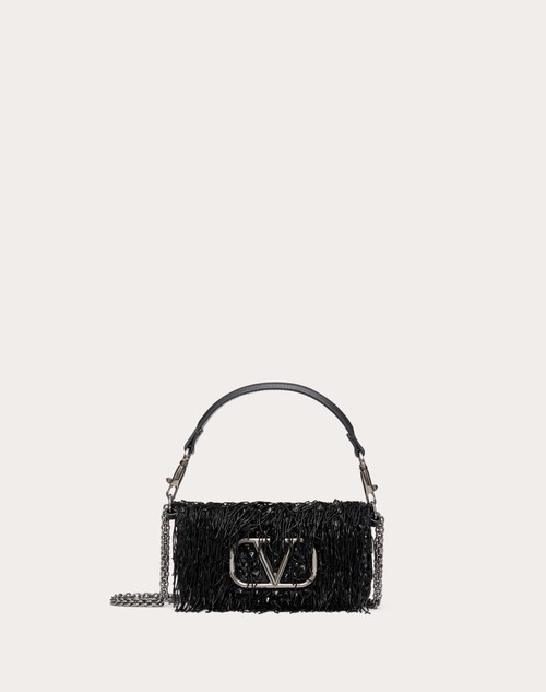 Valentino BOLSO DE HOMBRO PEQUEÑO VALENTINO GARAVANI LOCÒ BORDADO