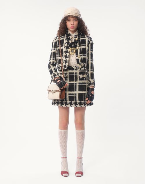 Valentino BOLSO DE HOMBRO PEQUEÑO VALENTINO GARAVANI ROCKSTUD DE PIEL DE OVEJA