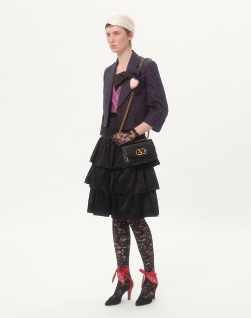 Valentino BOLSO DE HOMBRO PEQUEÑO VALENTINO GARAVANI VAIN DE CUERO DE COCODRILO