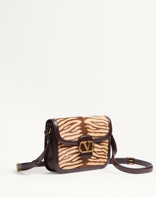 Valentino BOLSO DE HOMBRO VALENTINO GARAVANI 9TO5 EN CUERO DE BECERRO EFECTO PONI ANIMALIER