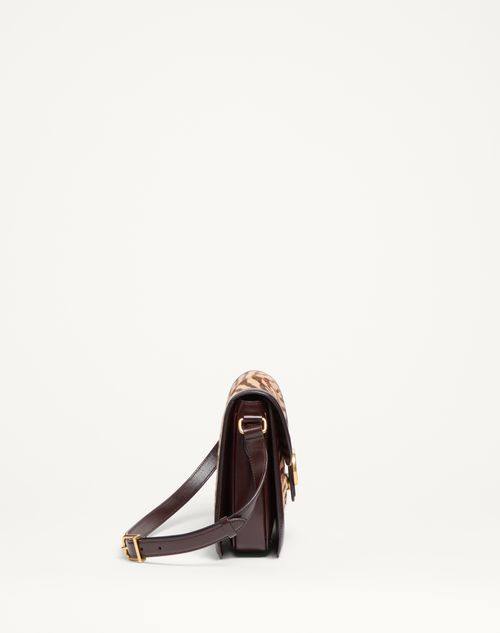 Valentino BOLSO DE HOMBRO VALENTINO GARAVANI 9TO5 EN CUERO DE BECERRO EFECTO PONI ANIMALIER