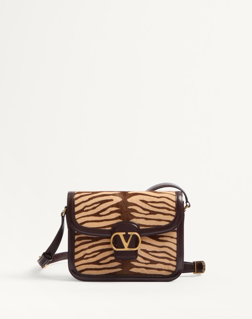 Valentino BOLSO DE HOMBRO VALENTINO GARAVANI 9TO5 EN CUERO DE BECERRO EFECTO PONI ANIMALIER