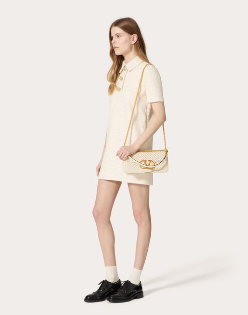 Valentino BOLSO DE HOMBRO VALENTINO GARAVANI LOCÒ DE CUERO NAPA PLISADO