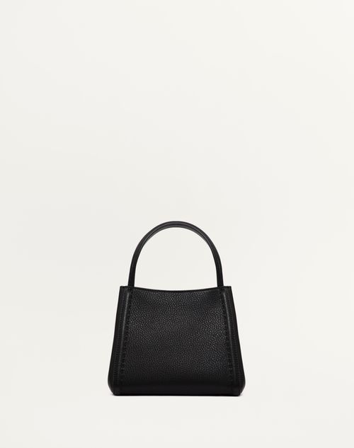 Valentino BOLSO DE MANO PEQUEÑO VALENTINO GARAVANI ALLTIME DE CUERO DE BECERRO GRANULADO