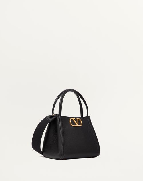 Valentino BOLSO DE MANO PEQUEÑO VALENTINO GARAVANI ALLTIME DE CUERO DE BECERRO GRANULADO