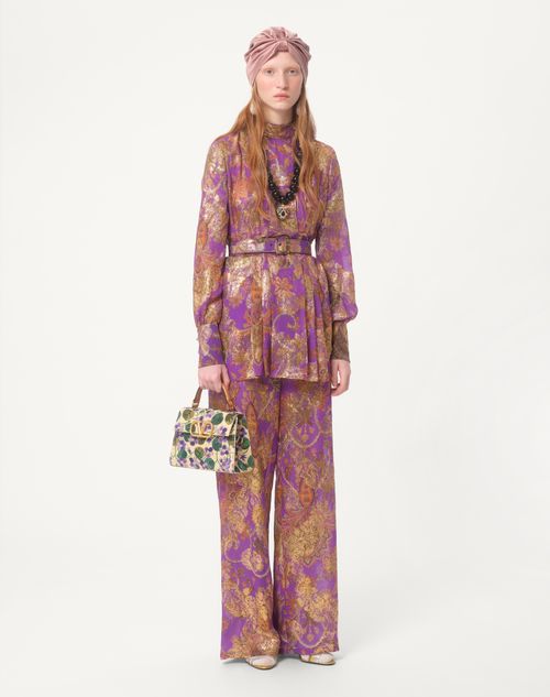 Valentino BOLSO DE MANO PEQUEÑO VALENTINO GARAVANI VSLING DE RAFIA SINTÉTICA BORDADA