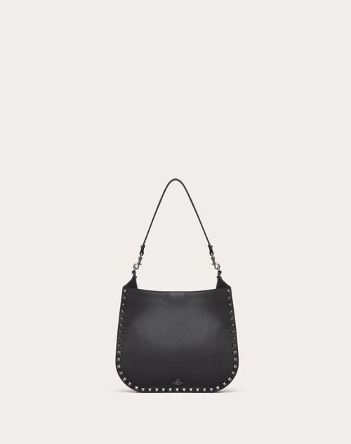 Valentino BOLSO HOBO ROCKSTUD DE VALENTINO GARAVANI DE CUERO DE BECERRO GRANULADO