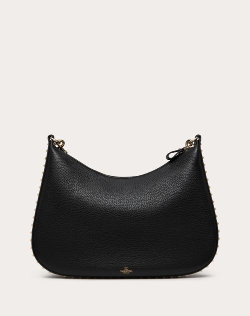 Valentino BOLSO HOBO ROCKSTUD DE VALENTINO GARAVANI DE CUERO DE BECERRO GRANULADO