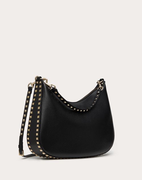 Valentino BOLSO HOBO ROCKSTUD DE VALENTINO GARAVANI DE CUERO DE BECERRO GRANULADO
