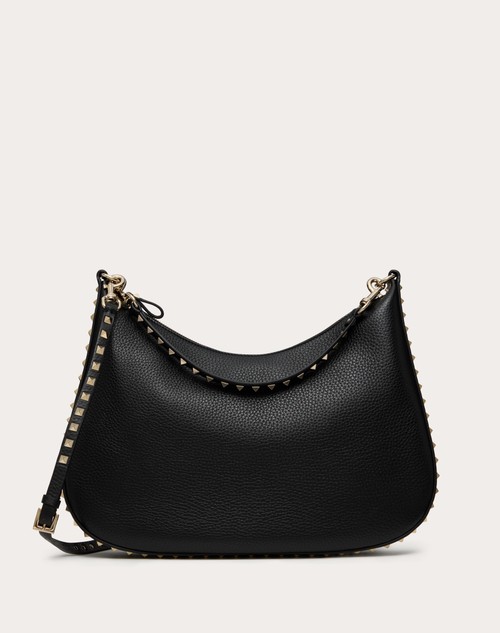 Valentino BOLSO HOBO ROCKSTUD DE VALENTINO GARAVANI DE CUERO DE BECERRO GRANULADO
