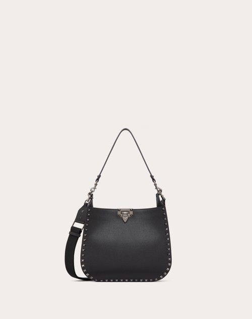 Valentino BOLSO HOBO ROCKSTUD DE VALENTINO GARAVANI DE CUERO DE BECERRO GRANULADO