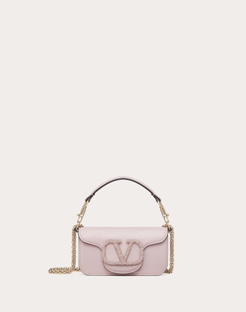 Valentino BOLSO PEQUEÑO DE HOMBRO VALENTINO GARAVANI LOCÒ CON LOGOTIPO EN PEDRERÍA