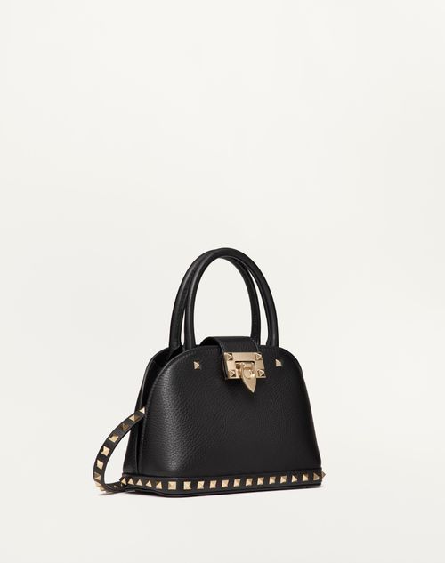 Valentino BOLSO PEQUEÑO VALENTINO GARAVANI ROCKSTUD DE CUERO DE BECERRO GRANEADO