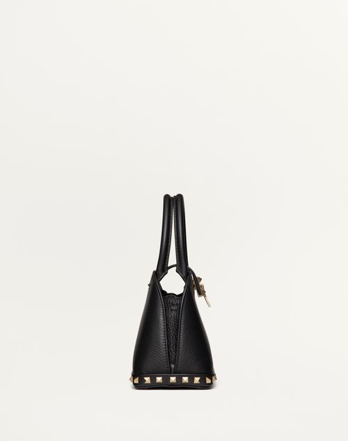 Valentino BOLSO PEQUEÑO VALENTINO GARAVANI ROCKSTUD DE CUERO DE BECERRO GRANEADO