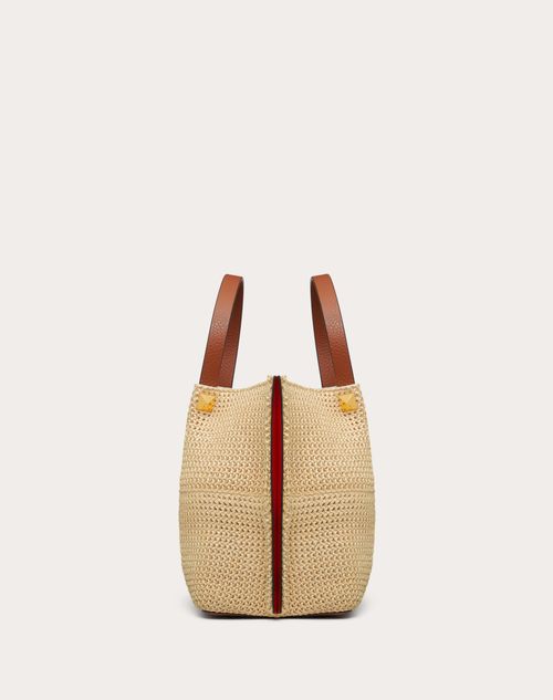 Valentino BOLSO SHOPPER MEDIANO SUMMER TOTE DE PAJA