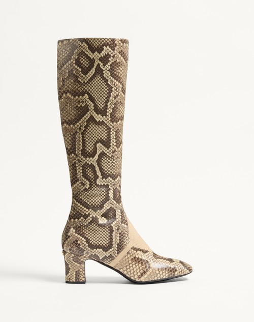 Valentino BOTA EQUIVOQUE DE PITÓN CON TACÓN DE 60 MM